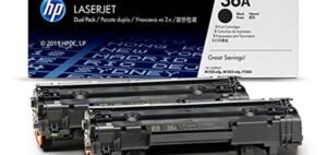 HP 36A Black Original LaserJet Toner Cartridge, CB436A