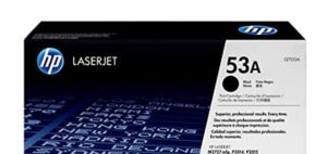 HP 53A Black Original LaserJet Toner Cartridge, Q7553A