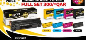HP 131A proprint compatible toner Four Pack Black & Colors Ink Toner Cartridge Set - Black/Yellow/Cyan/Magenta