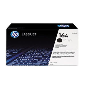 HP 16A Black Original LaserJet Toner Cartridge, Q7516A