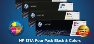 HP 131A Four Pack Black & Colors Ink Toner Cartridge Set - Black/Yellow/Cyan/Magenta