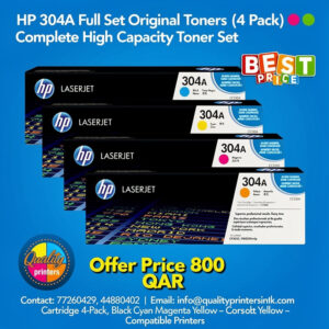 HP 304A Full Set Original Toners (4 Pack)