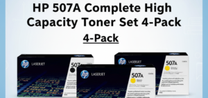 Original HP 507A LaserJet Toner Set (CE400A, CE401A, CE402A, CE403A) - Black, Cyan, Magenta, Yellow