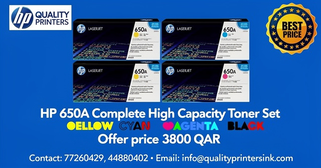 HP 650A Complete High Capacity Toner Set