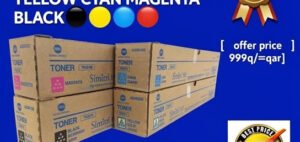Genuine Konica Minolta TN321 Toner Cartridge Set (TN321K, TN321C, TN321M, TN321Y)