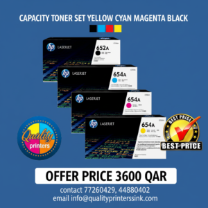 Genuine HP 652A 654A Toner Cartridge Value Pack