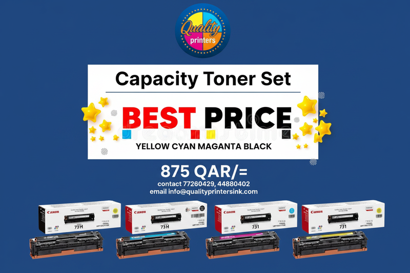 Original 4 Colour Canon 731 Toner Cartridge Multipack 731 B/C/M/Y