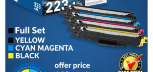 Brother Genuine Standard-Yield Toner Cartridge Four Pack TN223 4PK