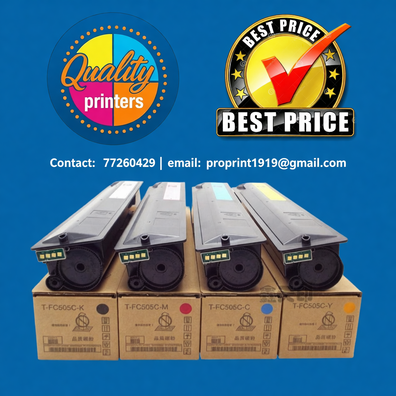 Toshiba TFC505 Original Value Pack Toners