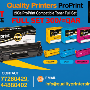 HP 203A pro print compatible Toner Cartridge Multipack