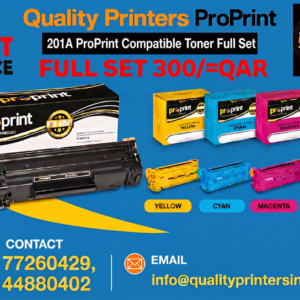 HP 201A 1 Set pro print compatible toner Toner | Black CF400A | Cyan CF401A | Yellow CF402A | Magenta CF403A Full Set
