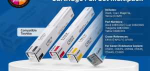 GPR55 Original Toner Cartridge 1 Set | Black 0481C002 | Cyan 0482C002 | Magenta 0483C002 | Yellow 0484C002 Full Set
