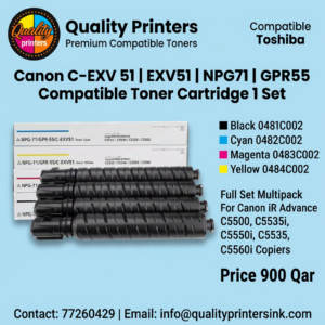 GPR55 Compatible Toner Cartridge 1 Set | Black 0481C002 | Cyan 0482C002 | Magenta 0483C002 | Yellow 0484C002 Full Set (Copy)