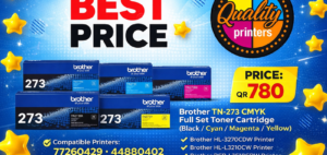 Brother TN-273 CMYK Full Set Toner Cartridge (Black Cyan Magenta Yellow)