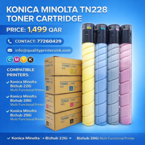 Konica Minolta Tn228 Toner Cartridge - Colors y b c m