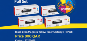 Canon 718 Original Full Set Toner Cartridge