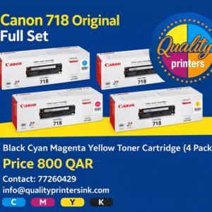 Canon 718 Original Full Set Toner Cartridge