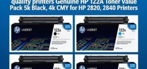 Genuine HP 122A Toner Value Pack 5k Black, 4k CMYB