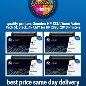 Genuine HP 122A Toner Value Pack 5k Black, 4k CMYB