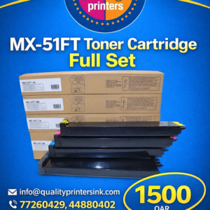MX-51FT Toner Cartridge Full Set Yellow Cyan Magenta Black