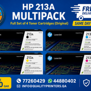 HP 213A Full Set of 4 Toner Cartridges (Original)