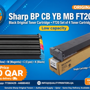 Sharp BP CB YB MB FT20BA Black Original Toner Cartridge - FT20 Set of 4