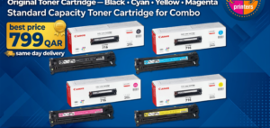 Original 4 Colour Canon 716 Toner Cartridge Multipack 716BK/C/M/Y