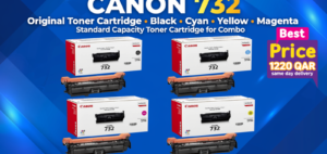Canon 732 CMYK Multipack Toner Cartridges Full Set