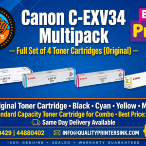 Share Canon C-EXV34 Multipack - Full Set of 4 Toner Cartridges (Original)
