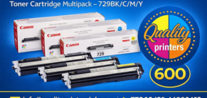 Canon 729BK/729Y Full Set Original Toners (4 Pack
