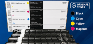 Conon C-EXV 58 Set Toner Cartridge Yellow Cyan Magenta Black