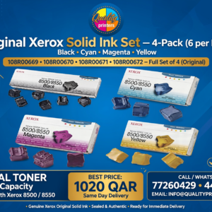Original Xerox Solid Ink Set Black Cyan Magenta Yellow 4-pack (6 per Pack) 108R00669 108R00670 108R00671 108R00672