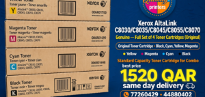 Xerox AltaLink C8030/C8035/C8045/C8055/C8070 Genuine Toner Cartridge 4-Pack, Black Cyan Magenta Yellow