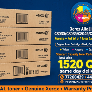 Xerox AltaLink C8030/C8035/C8045/C8055/C8070 Genuine Toner Cartridge 4-Pack, Black Cyan Magenta Yellow