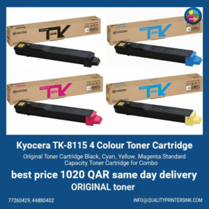 Kyocera TK-8115 4 Colour Toner Cartridge Original Toner Cartridge Black, Cyan, Yellow, Magenta