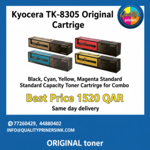 Kyocera TK-8305 Original Toner Cartridge Black, Cyan, Yellow, Magenta