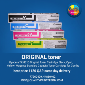 Kyocera TK-8315 Original Toner Cartridge Black, Cyan, Yellow, Magenta