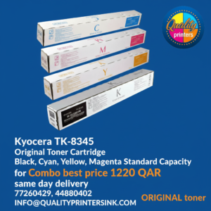 Kyocera TK-8345 Original Toner Cartridge Black, Cyan, Yellow, Magenta