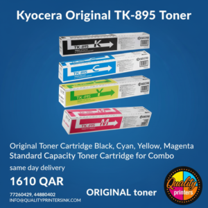 Kyocera Original TK-895 Toner Original Toner Cartridge Black, Cyan, Yellow, Magenta