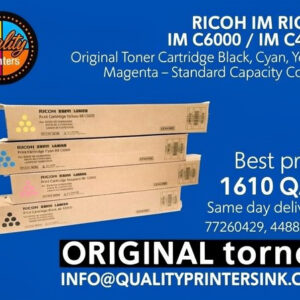 Ricoh IM C6000 / IM C4500 Original Toner Cartridge Black, Cyan, Yellow, Magenta