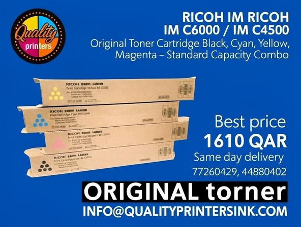 Ricoh IM C6000 / IM C4500 Original Toner Cartridge Black, Cyan, Yellow, Magenta