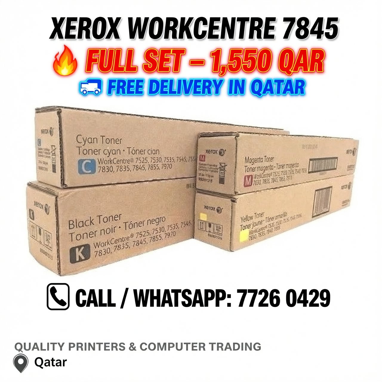 Xerox WorkCentre 7845 -7830-7835-7840-7855 original set - Image 1