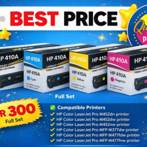 HP 410A Black Yellow Magenta Cyan compatible toner cartridge