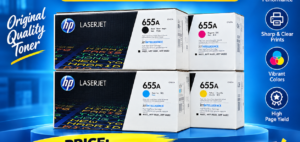 HP 655A original Toner Value Pack yellow cyan magenta black