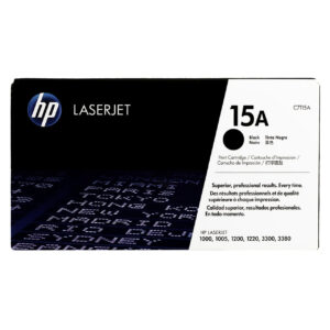 HP 15A Black Original LaserJet Toner Cartridge, C7115A