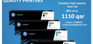 Original HP 4 Colour HP 203A Toner Cartridge Multipack
