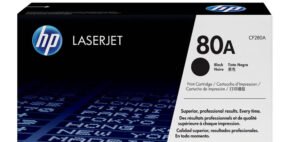 HP 80A Black Original LaserJet Toner Cartridge, CF280A