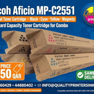 Ricoh Aficio MP-C2551 Original Toner Cartridge Black, Cyan, Yellow, Magenta