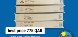 Ricoh Lanier MP C2503 low Original Toner Cartridge Black, Cyan, Yellow, Magenta