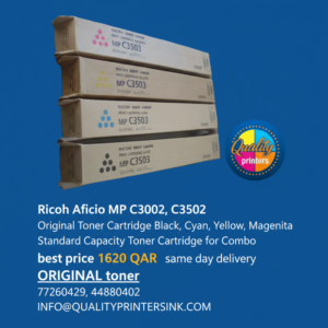 Ricoh Aficio MP C3002, C3502  Original Toner Cartridge Black, Cyan, Yellow, Magenta